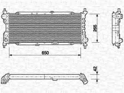 MAGNETI MARELLI 350213588000 -  Радиатор, охлаждение двигателя